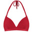 Beachlife Lipstick Red Padded Triangle Bikini Oberteil