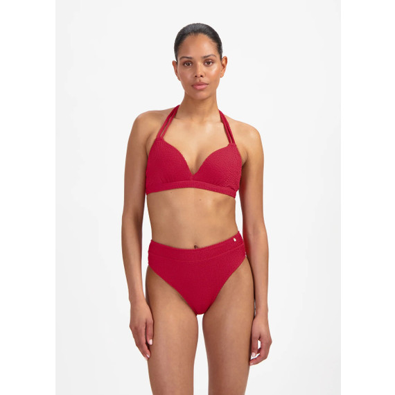 Beachlife Lipstick Red Padded Triangle Bikini Oberteil