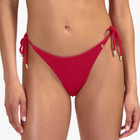 Lipstick Red Bikini Hose mit Seitlichen Bändern