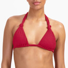 Lipstick Red Triangle Bikini Oberteil