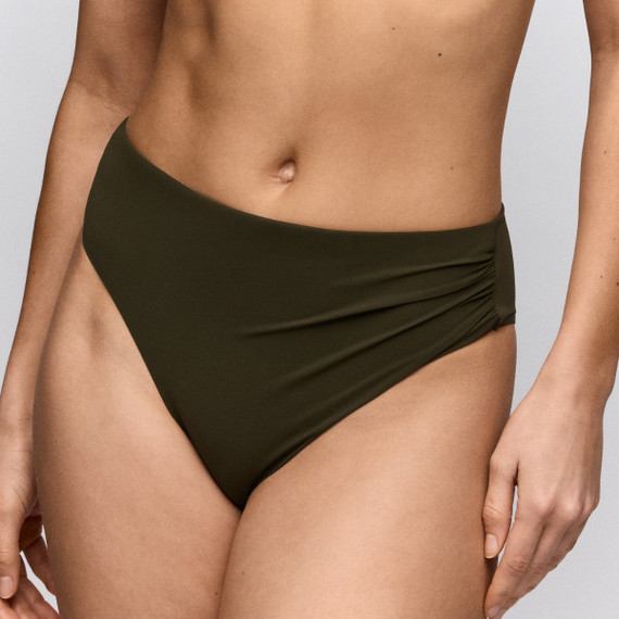 Sarda Swim Lita Hoog Bikinibroekje Olive Green