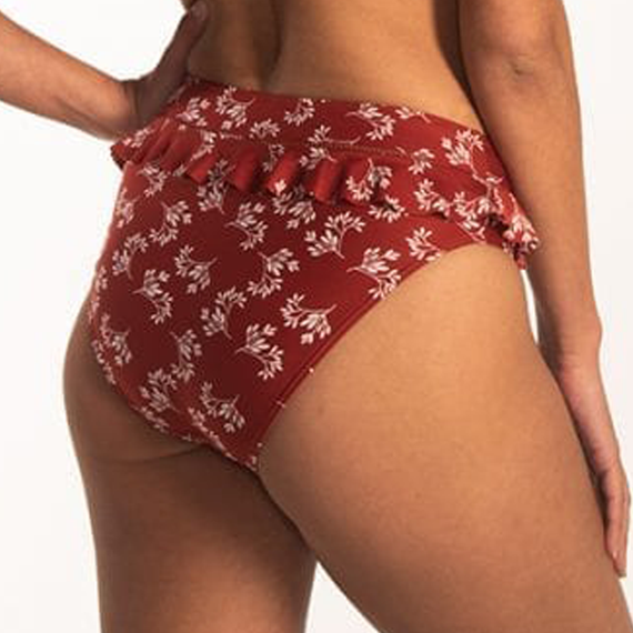 Beachlife Little Leaves High Waist Bikinibroekje