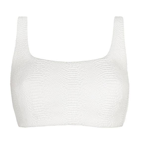Annadiva Swim Lizzard Bralette Bikini Oberteil Ecru
