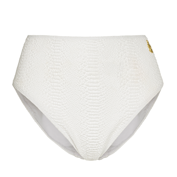 Annadiva Swim Lizzard Hoog Bikinibroekje Ecru