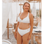 Annadiva Swim Lizzard Hoog Bikinibroekje Ecru