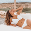 Annadiva Swim Lizzard Vorgeformtes Balconette Bikini Obereil Ecru