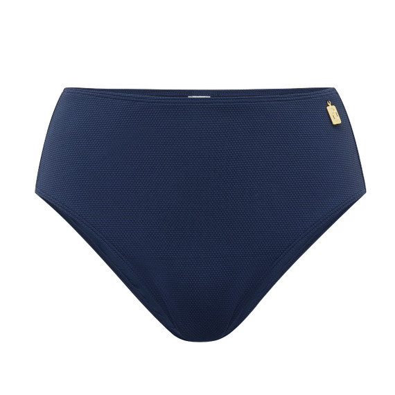Annadiva Swim Waves Hoog Bikinibroekje Navy