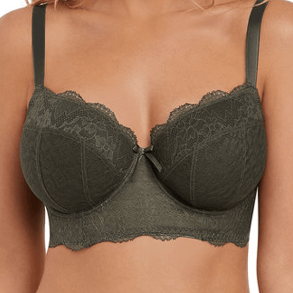Freya Fancies Longline BH Olive