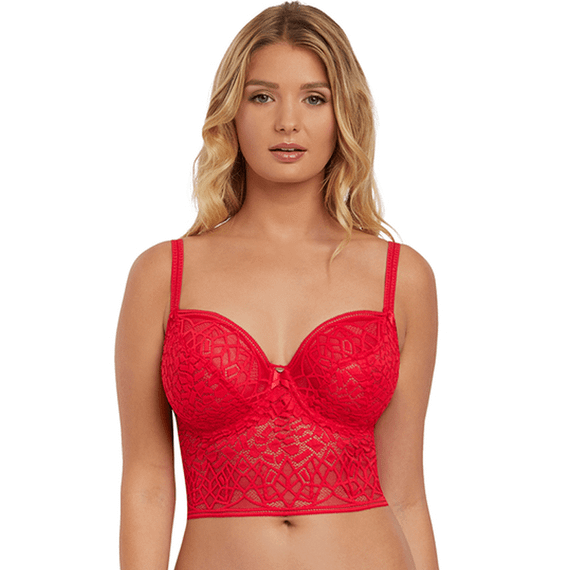Freya Soiree Lace Longline BH Rouge
