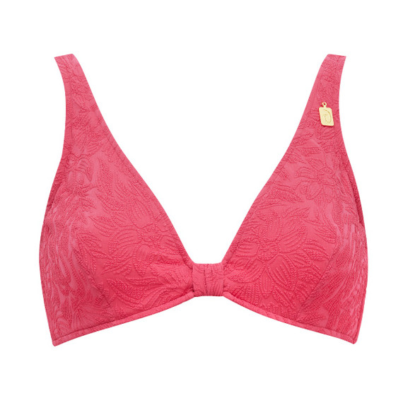 Annadiva Swim Pink Garden Plunge Bikinitop Cerise