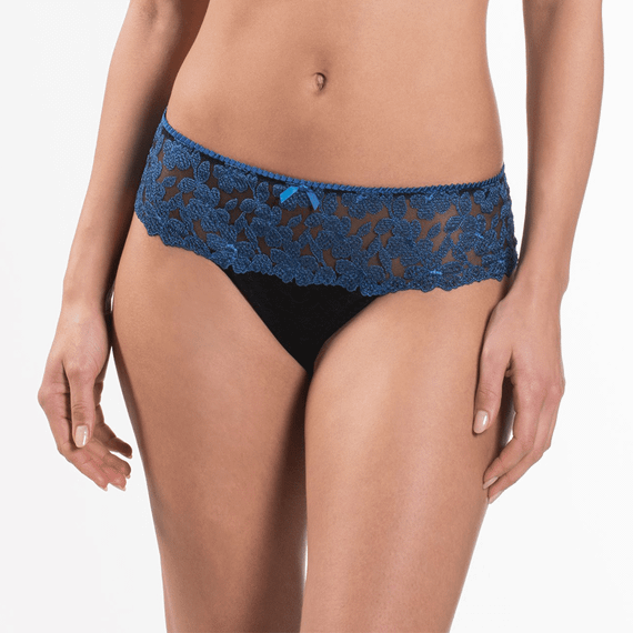 Aubade Femme Charmeuse Luxe String Blue Velvet