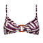 Watercult Makro Notion Bikinitop Cream Aubergine