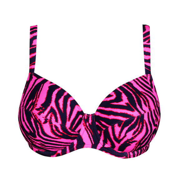 Primadonna Swim Malabo Beugel Bikinitop Hot Pink Zebra