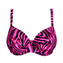 Primadonna Swim Malabo Beugel Bikinitop Hot Pink Zebra