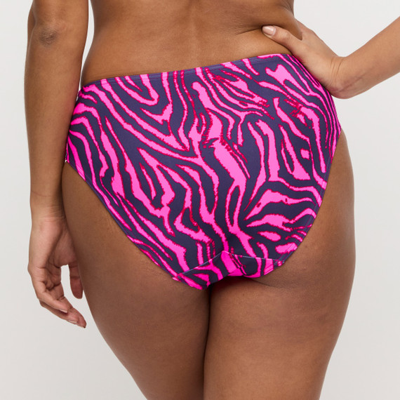 Primadonna Swim Malabo Hohe Bikini Hose Hot Pink Zebra