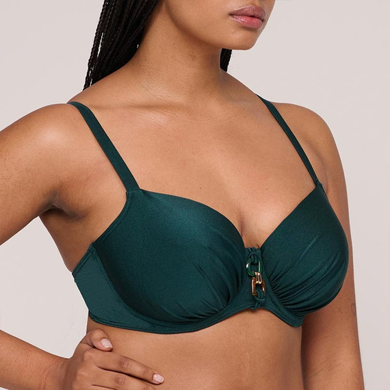 PrimaDonna Swim Mangalore Voorgevormde Balconette Bikinitop Jewel Green