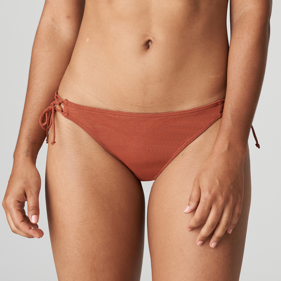 PrimaDonna Swim Manuia Bikini Hose mit Seitlichen Bändern Burnt Amber