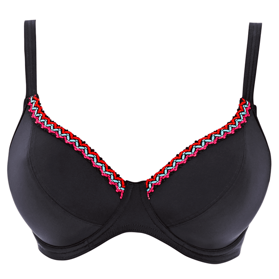 Freya Swim Mariachi Voorgevormde Bikinitop Black