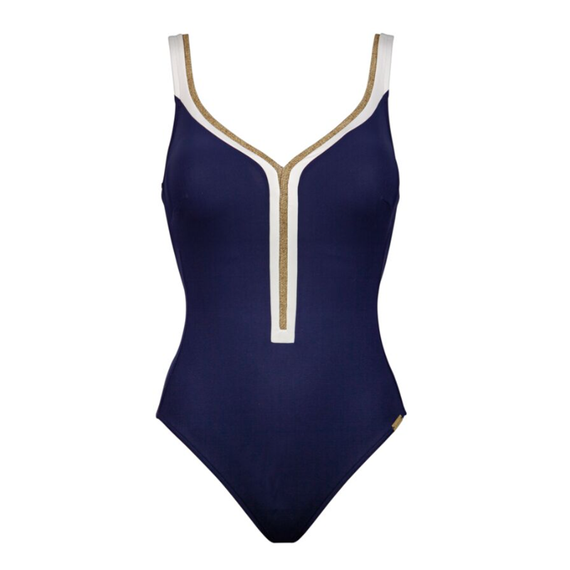 Maryan Mehlhorn Mariner Voorgevormd Badpak Navy-Sand