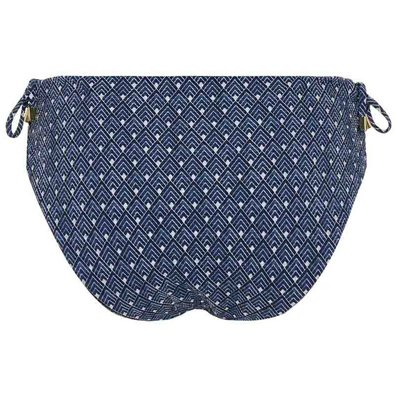 Annadiva Swim Marrakesh Blue Hoog Strikbroekje Art Deco Blue