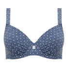 Marrakesh Blue Voorgevormde Balconette Bikinitop