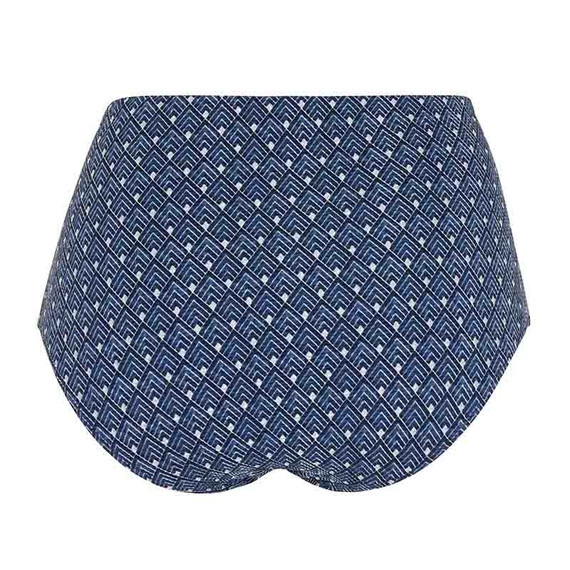 Annadiva Swim Marrakesh Blue High Waist Bikinibroekje Art Deco Blue