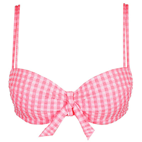 Marie Jo Swim Mary Lynn Vorgeformtes Balconette Bikini Oberteil Rose Gingham