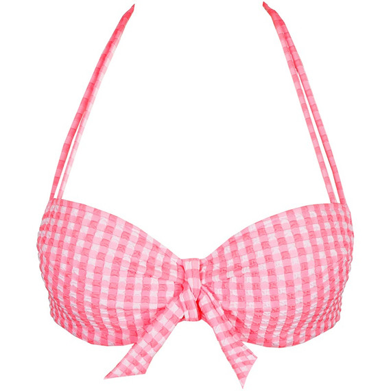Marie Jo Swim Mary Lynn Vorgeformtes Balconette Bikini Oberteil Rose Gingham