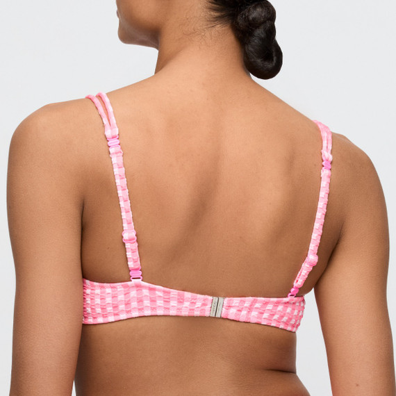 Marie Jo Swim Mary Lynn Vorgeformtes Balconette Bikini Oberteil Rose Gingham