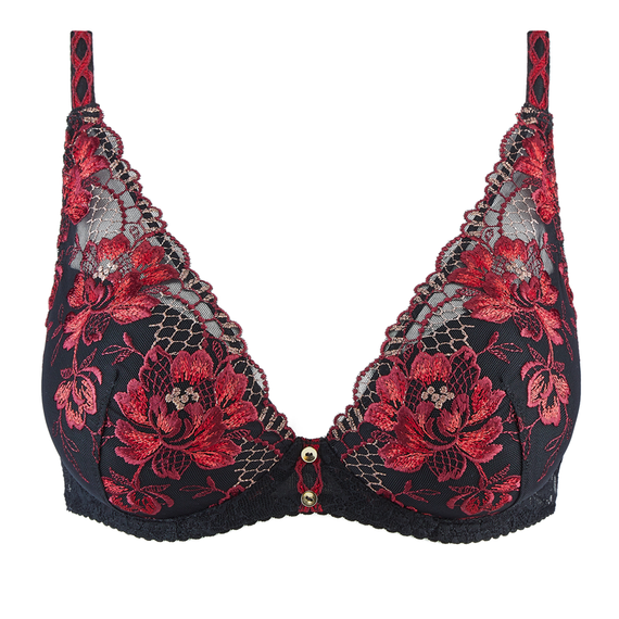 Aubade Melodie D'eté Vorgeformter Plunge BH Black Cherry