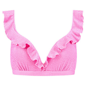 Melon & Pink Plunge Bikinitop