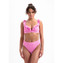 Beachlife Melon & Pink Plunge Bikinitop