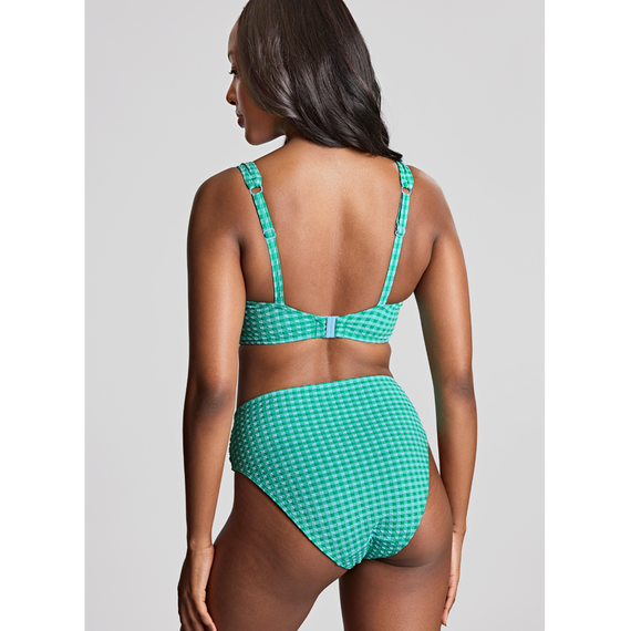 Panache Swim Gingham Hoog Bikinibroekje Green Gingham