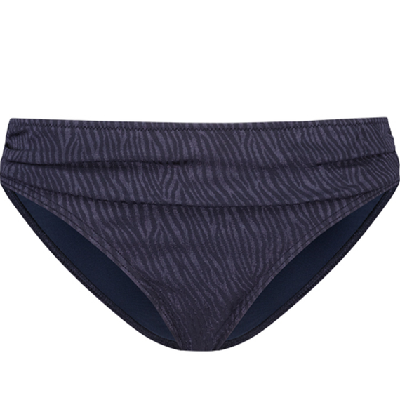 Midnight Zebra Plooi Bikinibroekje