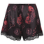 Annadiva Nachtwäsche Midnight Rose Shorts Peony Red