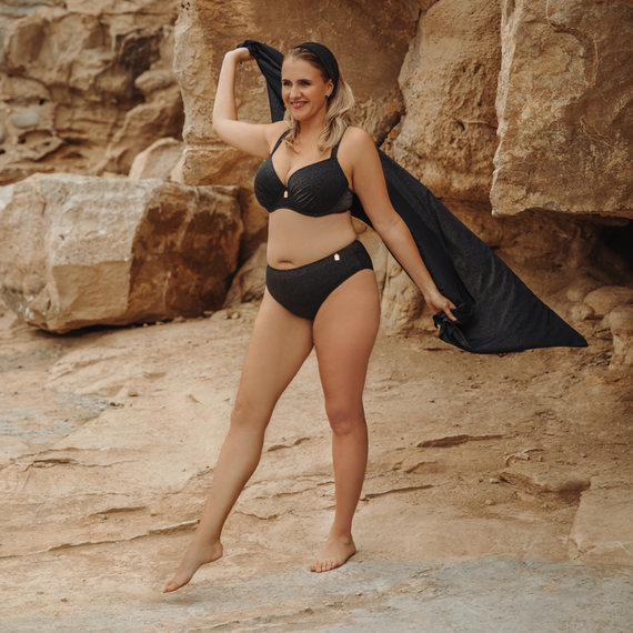 Annadiva Swim Midnight Sparkle Pareo Navy