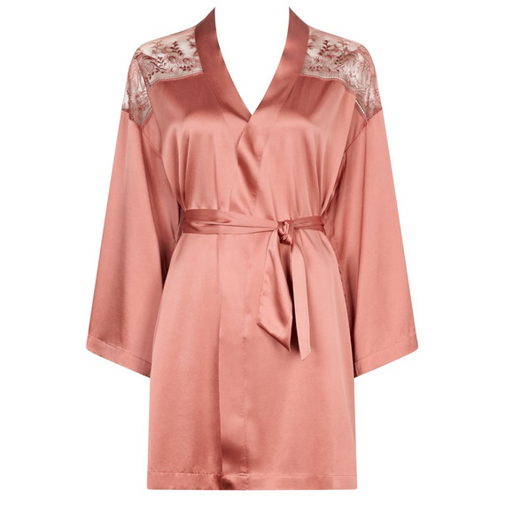 Aubade Midnight Whisper Kimono Warm Pink