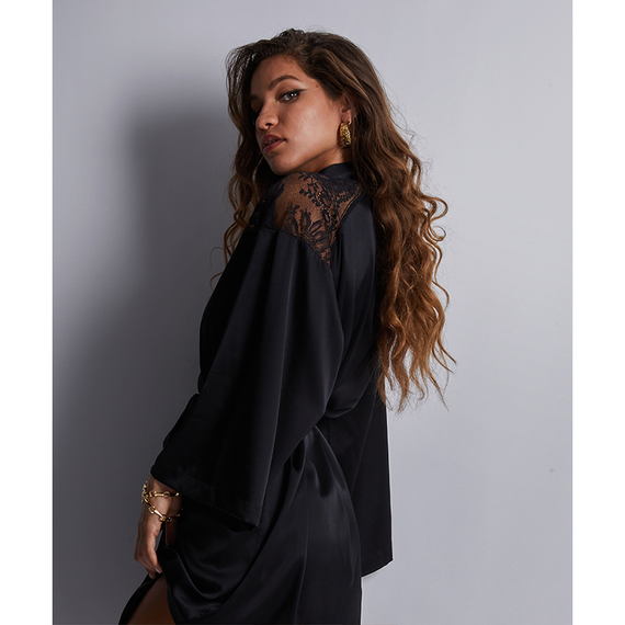 Aubade Midnight Whisper Kimono Noir