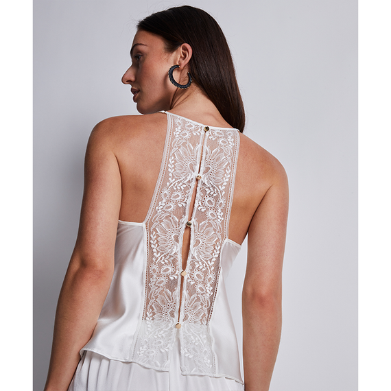 Aubade Midnight Whisper Spaghetti Top Opale