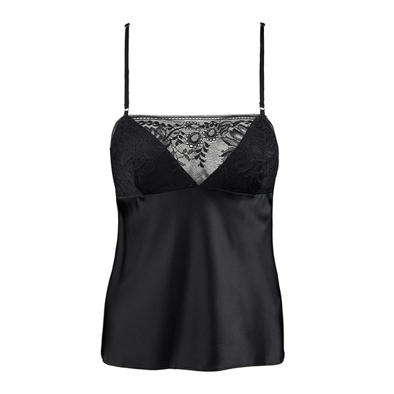 Aubade Midnight Whisper Top mit Spaghetti Trägern Noir