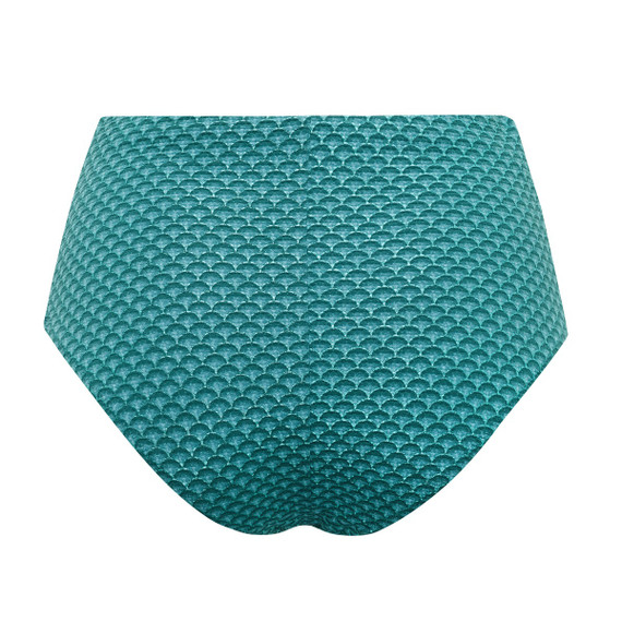 Annadiva Swim Chinese Fan High Waist Bikinibroekje Aqua