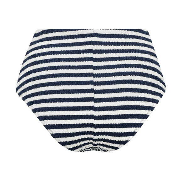 Annadiva Swim Navy Stripes High Waist Bikinibroekje Blue