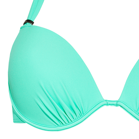 Beachlife Mint voorgevormde Halter Bikinitop