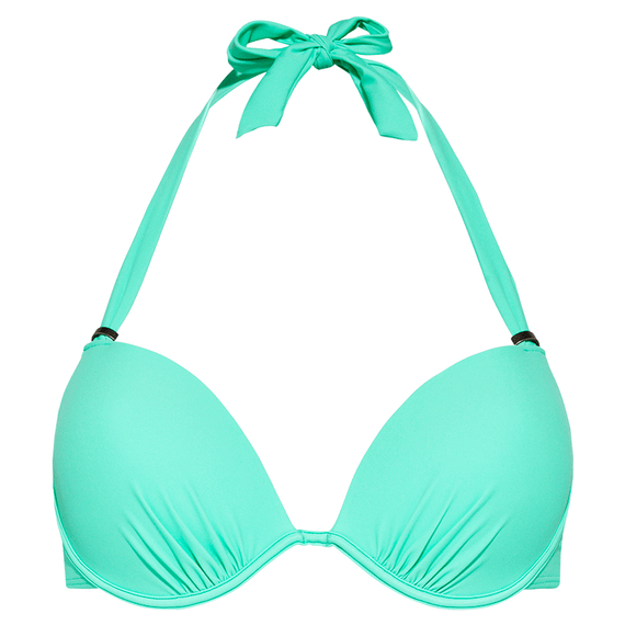 Mint Vorgeformtes Neckholder Bikini-Oberteil