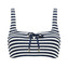 Annadiva Swim Navy Stripes Bralette Bikinitop Blue