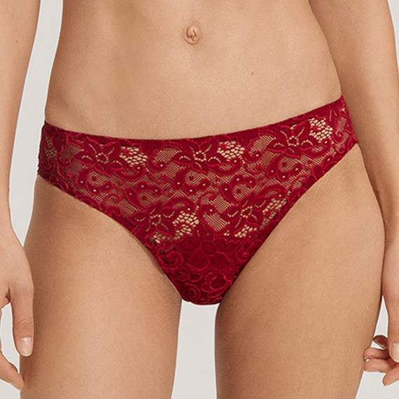 Hanro Moments Slip Red Dahlia