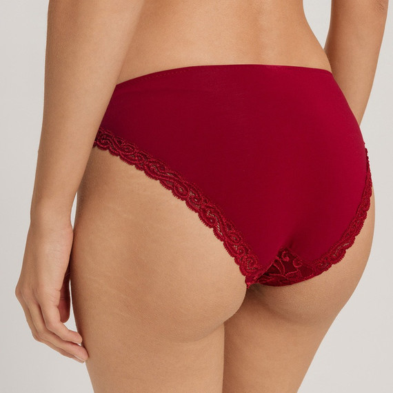 Hanro Moments Slip Red Dahlia