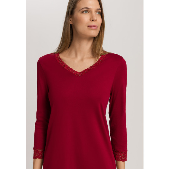 Hanro Moments Nachthemd Red Dahlia