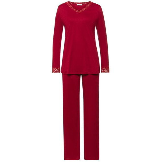 Hanro Moments Pyjamaset Red Dahlia