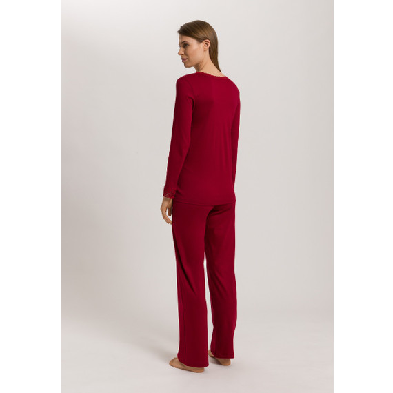 Hanro Moments Pyjamaset Red Dahlia